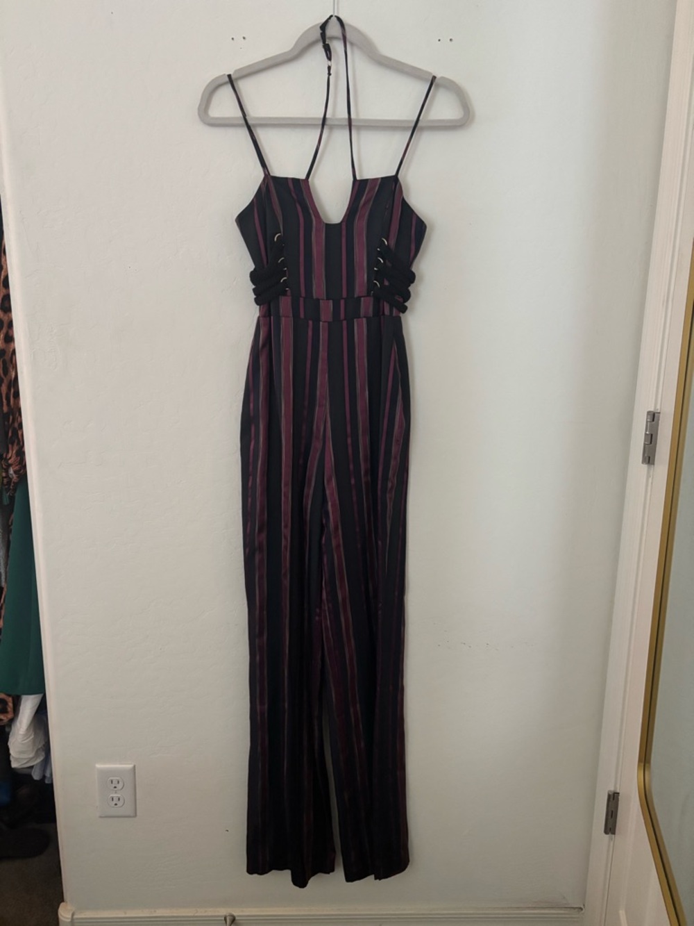 House of Harlow x Revolve XXS Striped Wide Leg Jumpsuit